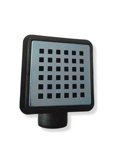 Yer Süzgeci Sifonu Üstü Paslanmaz 10x10 Q50 Yandan Çıkış