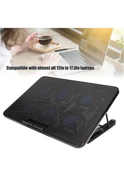 Coolcold F5 Oyuncu Notebook Soğutucu Stand 6 Fan Yükseklik Ayarlı