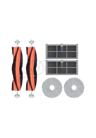 Dreame X30 Ultra Uyumlu Fırça Hepa Filtre Mop Seti-6 Parça