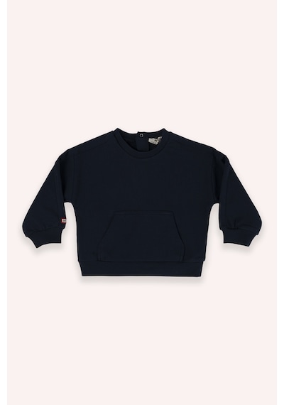 Panço Erkek Bebek Bisiklet Yaka Cep Detaylı Lacivert Sweatshirt