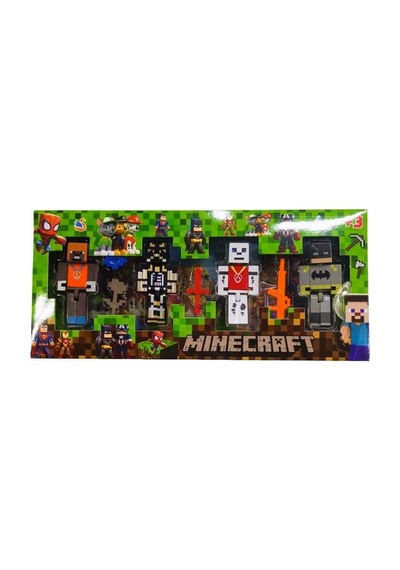Minecraft Uyumlu Süper Kahramanlar 7'li Figür Seti