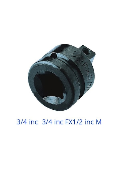 İzeltaş Havalı Lokma Adaptörü 3-4'' 3-4''Fx1-2''M