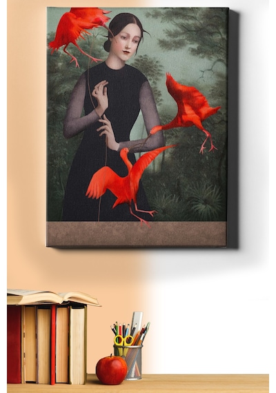 Webstyle Sayılarla Boyama Seti Kasnaklı Kırmızı Düşler 60 X 75 Cm