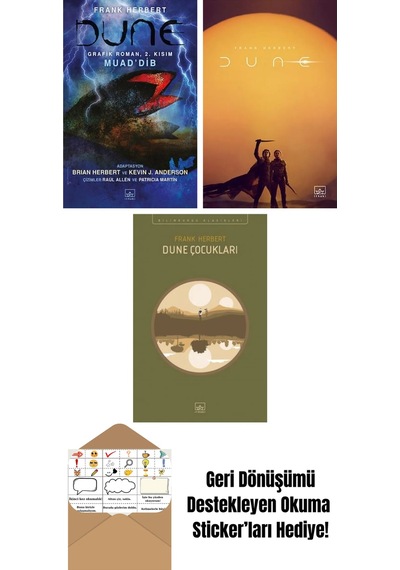 Dune Grafik Roman: 2. Kısım Muad Dib + Dune Film Kapağı + Dune Çocukları
