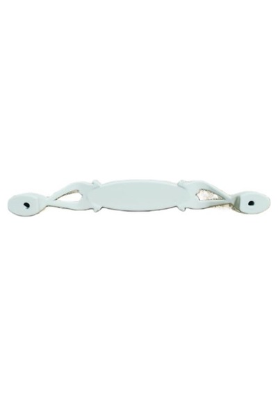 Miray 128 Mm Metal Krem Kasa Beyaz Mavi Çiçek Desenli / 5 Adet Krem