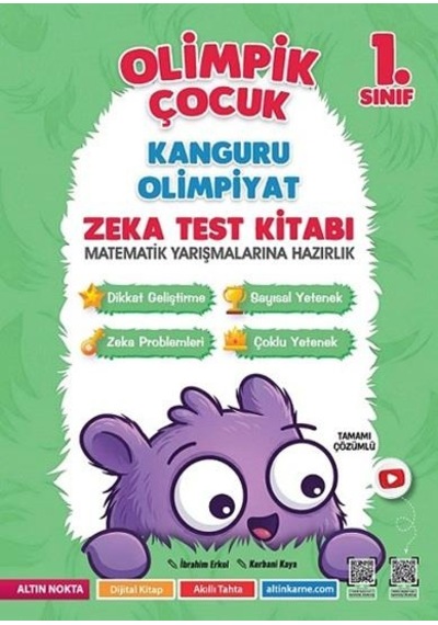 Altın Nokta Yayınları 1. Sınıf Olimpik Çocuk Bilsem Kanguru Olimpiyat Zeka Kitabı