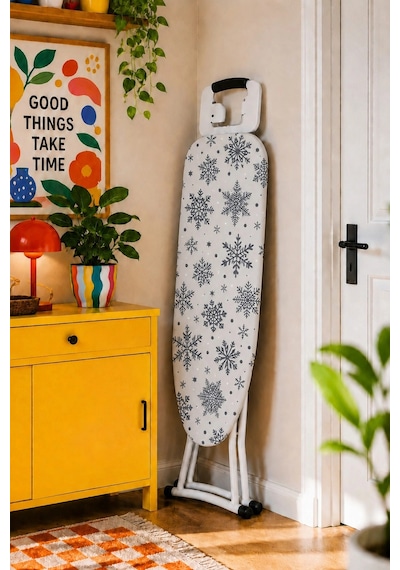 Pionny Keçeli Ütü Masası Kılıfı - 55x140 Cm - Snow Çok Renkli