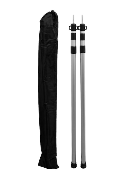 Campstar Campair Tarp Pole 2'li Teleskopik Tarp & Çadır & Gölgelik Direği Gri