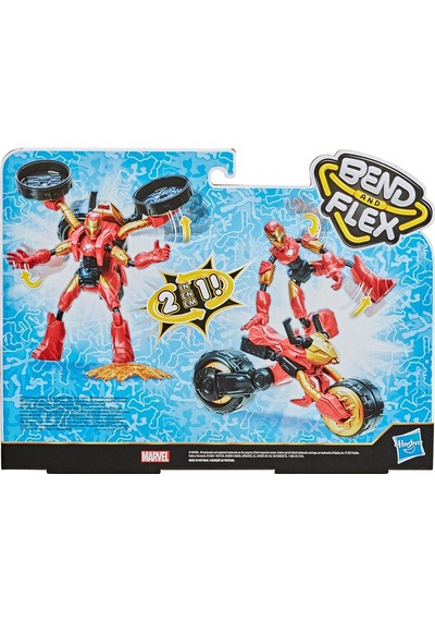 Avengers Bend & Flex Iron Man ve Motosikleti