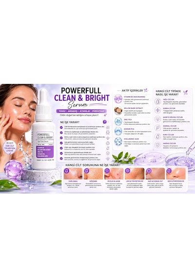 Powerfull Akne,siyah Nokta Karşıtı Serum