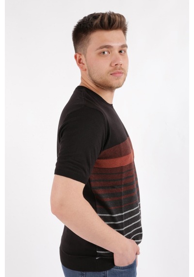 Brango 40473-23y Erkek T-shırt 40473-1597-R1534 Siyah