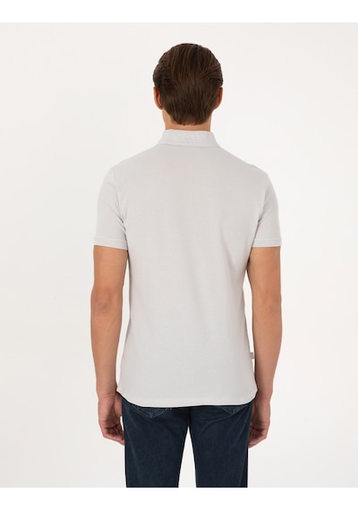 Pierre Cardin Erkek Açık Gri Tişört Basic 50325323-vr001 Açık Gri