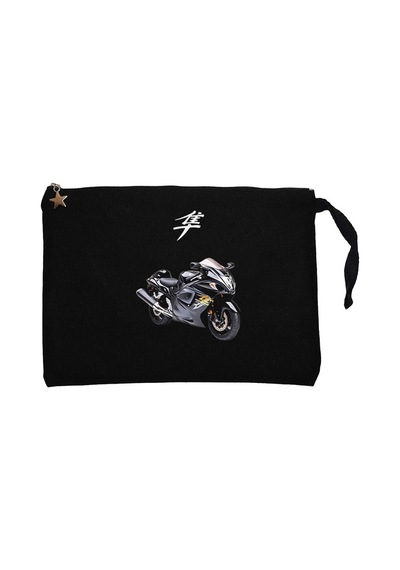 Suzuki Hayabusa Stompgrip Siyah Clutch Cüzdan / El Çantası Siyah