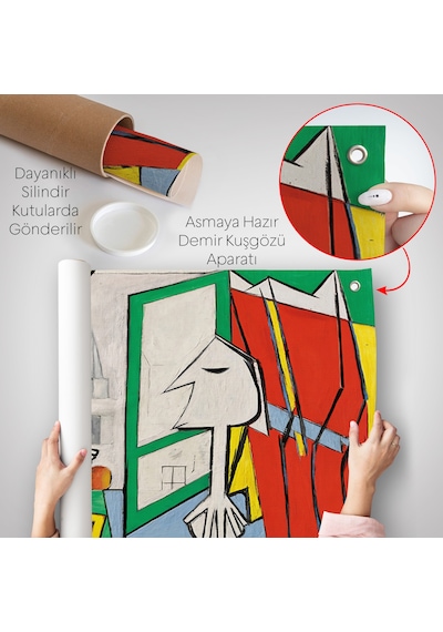 Pablo Picasso - Açık Pencere Duvar Örtüsü - La Fenetre Ouverte-7091