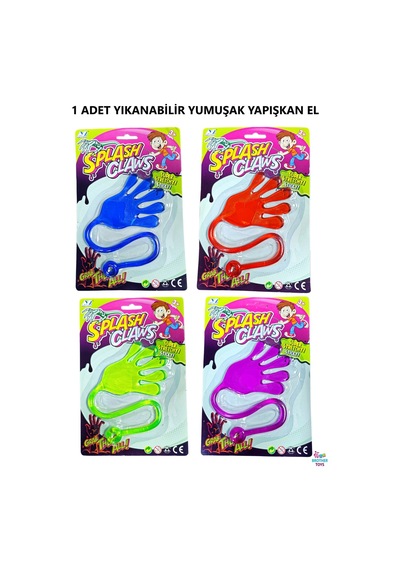 1 Adet Oyuncak Yapışan El Yıkanabilir Yapışkan El