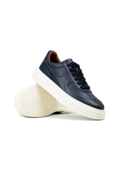 Deery Erkek Hakiki Deri Lacivert Sneaker Ayakkabı - 04601mlcve01