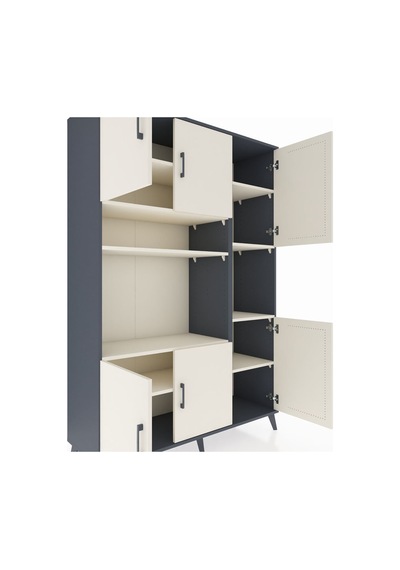 Hyperion Dolap 9 Raflı 6 Kapaklı 132x44x195 Antrasit-aytaşı/a... Antrasit Hyperion Dolap 9 Raflı 6 Kapaklı 132x44x195 Antrasit-aytaşı/a... Antrasit