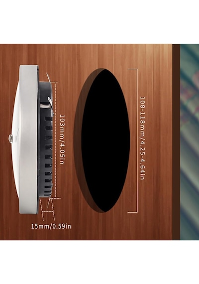 Barometre Seti. 3'lü Barometre Termometre Hygrometre. 130mm. Beyaz