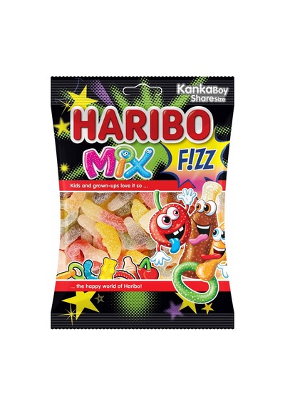 Haribo Fızz Mıx Yumuşak Şeker 70g - Ekşi Ve Tatlı Lezzetler 4'li Avantaj Paketi - 4 Adet Tarı