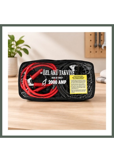 Bezos 2000 Amp Akü Takviye Kablosu 2 M Bzstk