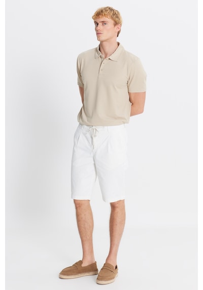 AC&Co / Altınyıldız Classics Erkek Beyaz Pamuklu Slim Fit Dar Kesim Beli Bağlamalı Yan Cepli Esnek Şort Beyaz AC&Co / Altınyıldız Classics Erkek Beyaz Pamuklu Slim Fit Dar Kesim Beli Bağlamalı Yan Cepli Esnek Şort Beyaz