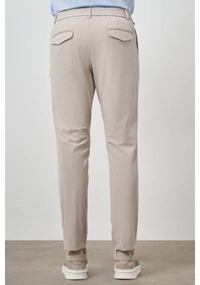 Morven Erkek Taş Trend Slim Fit Tam Lastik Pantolon 25ms003038870 Taş