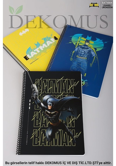 Lisanslı A4 80 Yaprak Çizgili Defter, Çok Renkli