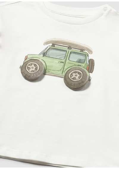 Mayoral Erkek Bebek T-shirt 1011 Krem