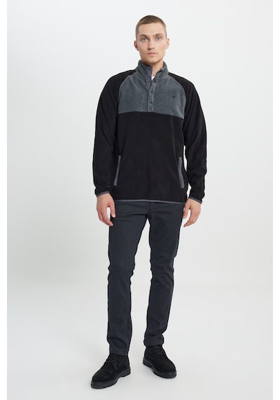 AC&Co / Altınyıldız Classics Erkek Sıyah A.melanj Standart Fit Normal Kesim Bato Yaka Desenli Polar Siyah AC&Co / Altınyıldız Classics Erkek Sıyah A.melanj Standart Fit Normal Kesim Bato Yaka Desenli Polar Siyah