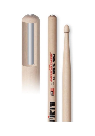 Vicfirth V5bkf Baget 5b Wood Kinetic Force Hickory 0.595