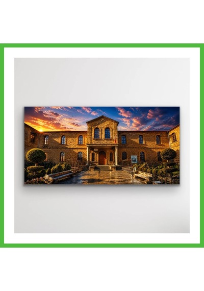 Vaveni Tarihi Yozgat Lisesi Kanvas Tablo 60x120 Cm Arz Çok Renkli