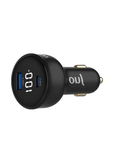 100w Led Ekranlı Araç Şarj Aleti, Type-c Ve Usb-a