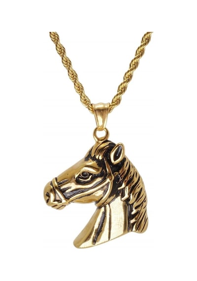 At Başı Horse Unisex Kolye Zincir - Sevgiliye - Eşe- Babaya - Arkadaşa Kolye