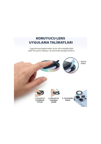Apple iPhone Uyumlu 17 Pro / 17 Pro Max İçin Ipg Prolens Kamera Lens Koruyucu Elmas Kesim Çerçeveli, Kırılmaz Cam Siyah
