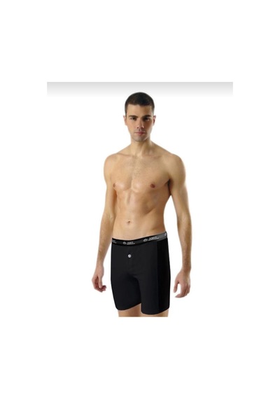 Anıt 1114 Erkek Uzun Likralı Boxer 6 Adet Siyah