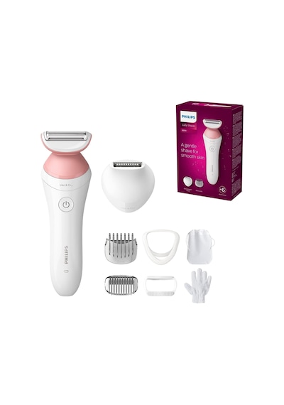 Philips BRL146/00 Lady Shaver Series 6000 6 Aksesuarlı Kablosuz Tıraş Makinesi
