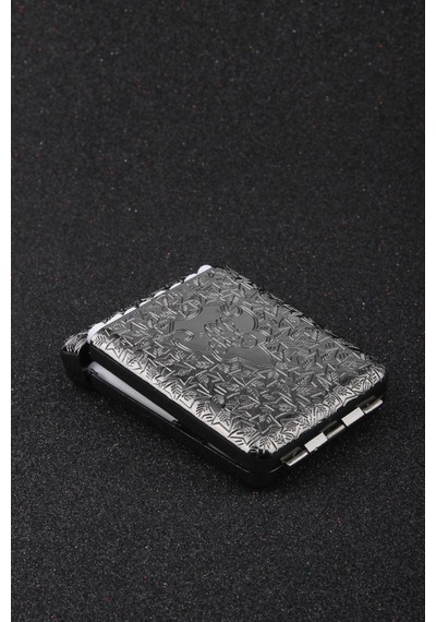 İşlemeli Retro Tasarım Metal Sigara Tabakası Siyah 23bm923ksr01 - 512923730