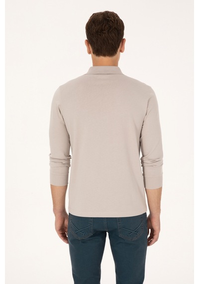 U.s. Polo Assn. Erkek Taş Sweatshirt 50315454-vr049 Tas