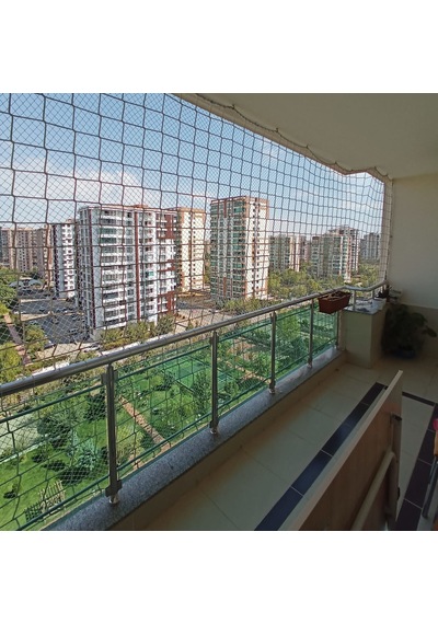 Morilu Güvenlik Filesi – 10 cm gözenek – 6 mm ip – Balkon Filesi – İnşaat Filesi