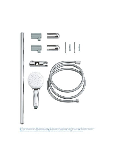 Grohe Duş Seti 2 Akışlı Tempesta Krom - 2759810e