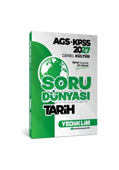 Yediiklim 2027 Ags- Kpss Genel Kültür Tarih Soru Dünyası Yediiklim Yayınları