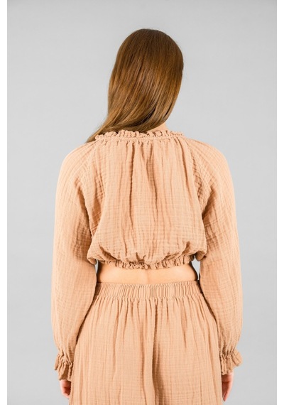 Reglan Kol Crop Camel
