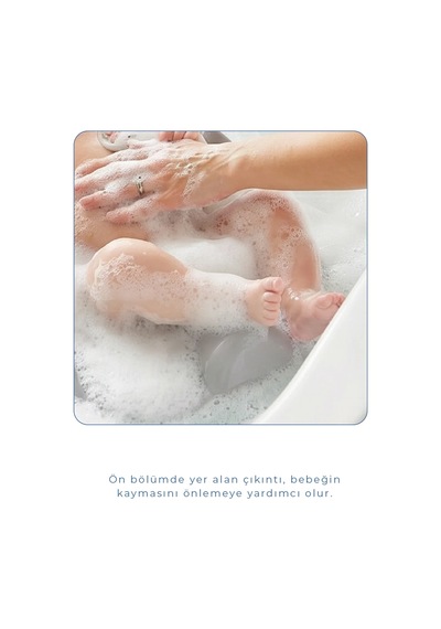 Babyjem Soft Banyo Desteği Bebek Yıkama Yardmcısı Soft Gri