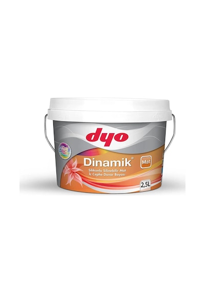 Dyo 2,5lt Dinamik Mat Silikonlu Silinebilir İç Cephe Duvar Boyası 4685 Saltanat Kırmızı 2,5 Lt