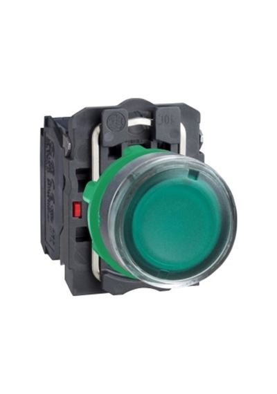 Schneider Xb5aw33b5  Yeşil Işıklı Buton  1na-1nk  Yaylı Tip  24v N11.1162