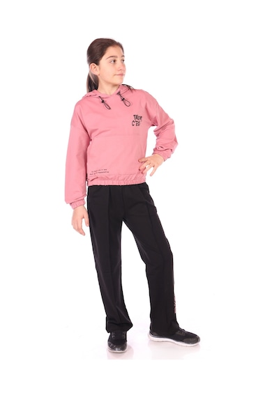 Toontoy Kids Toontoy Kız Çocuk Talent Cest Baskılı Eşofman Takım Gül Kurusu
