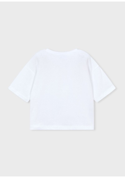 Mayoral Kız Çocuk Oversize Baskılı Tshirt Beyaz Mayoral Kız Çocuk Oversize Baskılı Tshirt Beyaz
