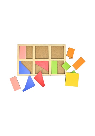 Montessori Eğitim Oyuncağı Nikitin Kareler 1. Seviye Gökkuşağı
