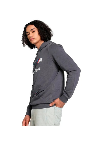 Puma Bmw Mms Ess Hoodie Ft Gri Erkek Sweatshirt