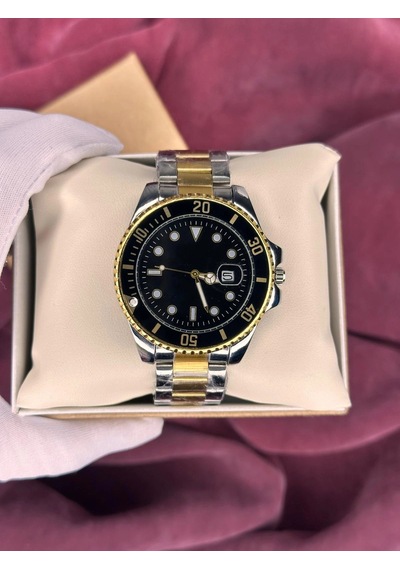 Siyah-gold Kadran Submariner Otamatik Erkek Kol Saati Altın - Siyah
